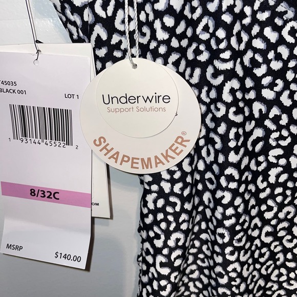 Coco Reef Contours Solitaire Printed One-Piece Swimsuit - Black 8/32C - Picture 8 of 9